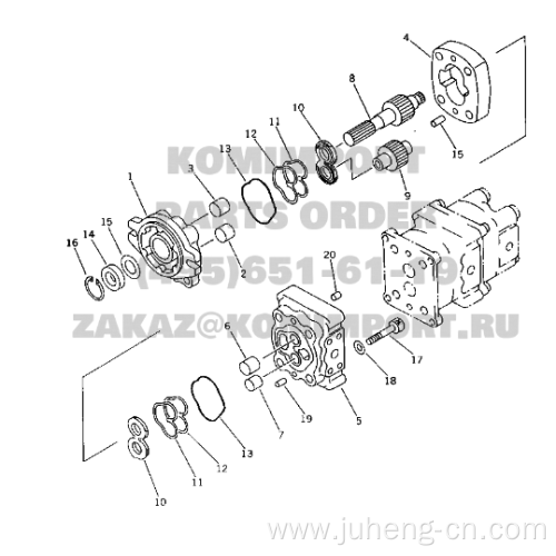 PC20-6 Hydraulic Main Pump 705-41-08001